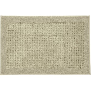 Kleine Wolke Badteppich Net, 70x120 cm, Schilf: Baumwoll-Badematte mit Bordüre.