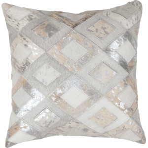 Kissen Masque 310 Grau-Silber 45 cm x 45 cm