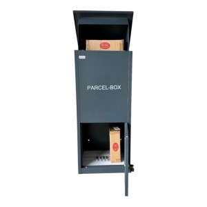 Jet-Line Paketbox XXL aus Metall Anthrazit Paketbriefkasten Abschließbar 99.5 cm
