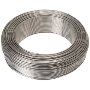 Silberner, verzinkter Conacord Eisendraht (1,8 mm x 100 m) als Rolle für Bastel- & Dekoarbeiten.