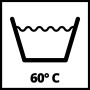 Waschsymbol: Waschbar bis 60°C für Einhell Bürstenwalze Cleanexxo.