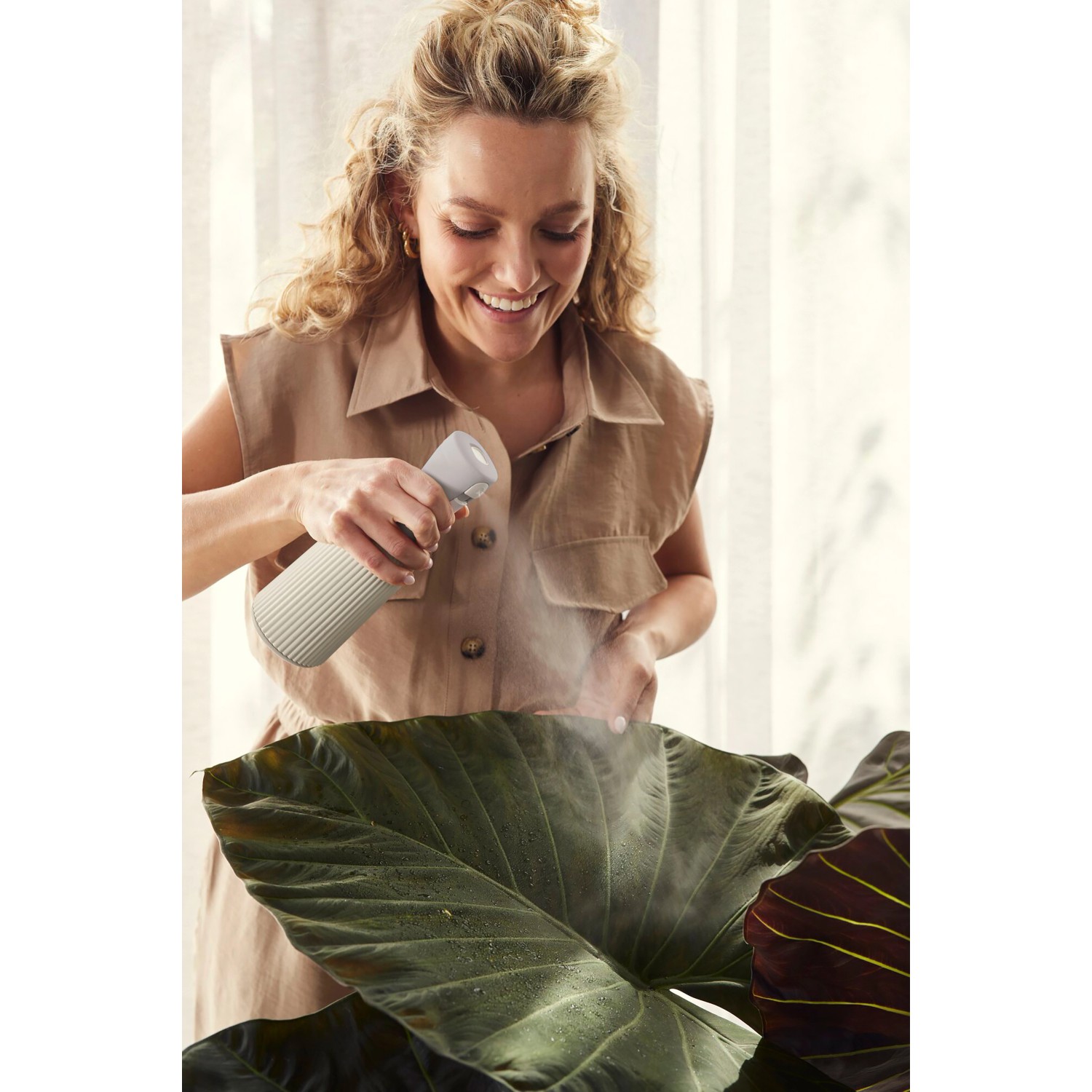 Elho Nebelsprüher Vibes Fold 0,37 l Leinenweiß_4