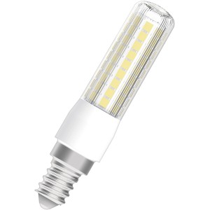 Osram LED Lampe E14, 7,5W, dimmbar, T-Form, klares Design. Warmweißes Licht für angenehme Atmosphäre.