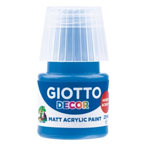 Giotto Decor Acrylfarbe Kobaltblau, 25ml, matte Acrylfarbe für Hobby und Dekoration.