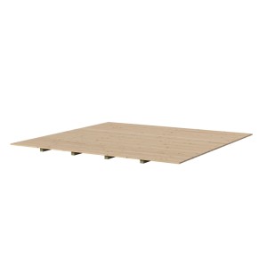 GH Killarney Boden 235 für Holz-Gartenhäuser, 16 mm stark, mit Unterkonstruktion.