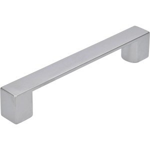 Siro Möbelgriff 2157, Metall matt verchromt, Lochabstand 128mm.