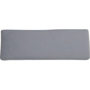 Graues Sitzkissen für Hocker Garnet, Bezug aus Polypropylen, waschbar bei 30°C.