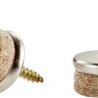 Parkettgleiter mit Schraube, Ø 24mm, 16er Set, zum Schutz empfindlicher Böden.