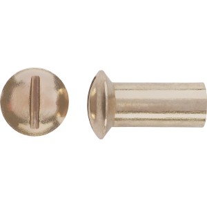 Hülsenmutter M6 x 15 mm Schlitz Edelstahl A2 8 Stück