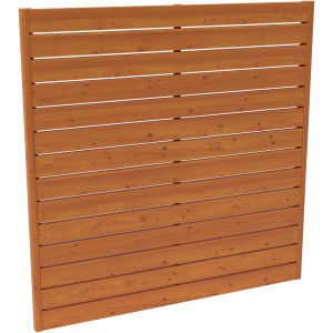 Sichtschutzzaun Faro, Pinie lackiert, 180x180cm, Holzzaun Element für Garten & Terrasse.