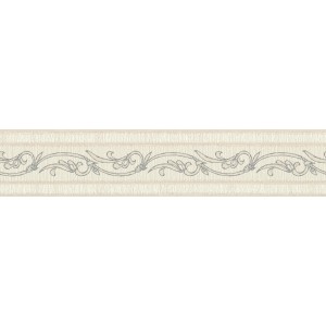 A.S. Création Borte selbstklebend Barock 5 m x 13 cm Beige-Silber