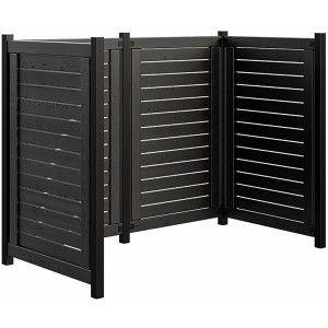 Plus Holz Mülltonnenverkleidung Lund 165 cm x 85 cm x 124 cm