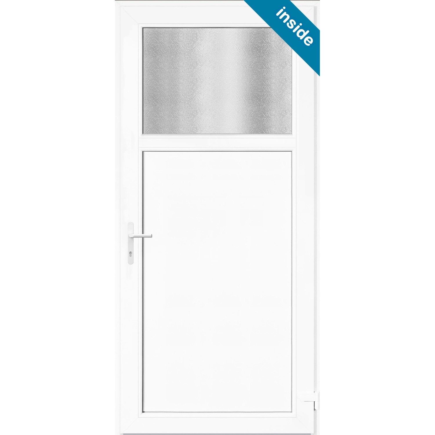 Panto Nebeneingangstür K401 Weiß 98 cm x 208 cm DIN R_9