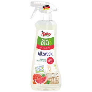 Poliboy BIO Allzweck Reiniger 500ml mit Grapefruitduft für Oberflächen.