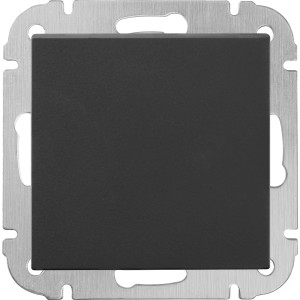 Schalter Finnja, Schwarz Matt, zur Unterputzmontage. Wandschalter für den Innenbereich.