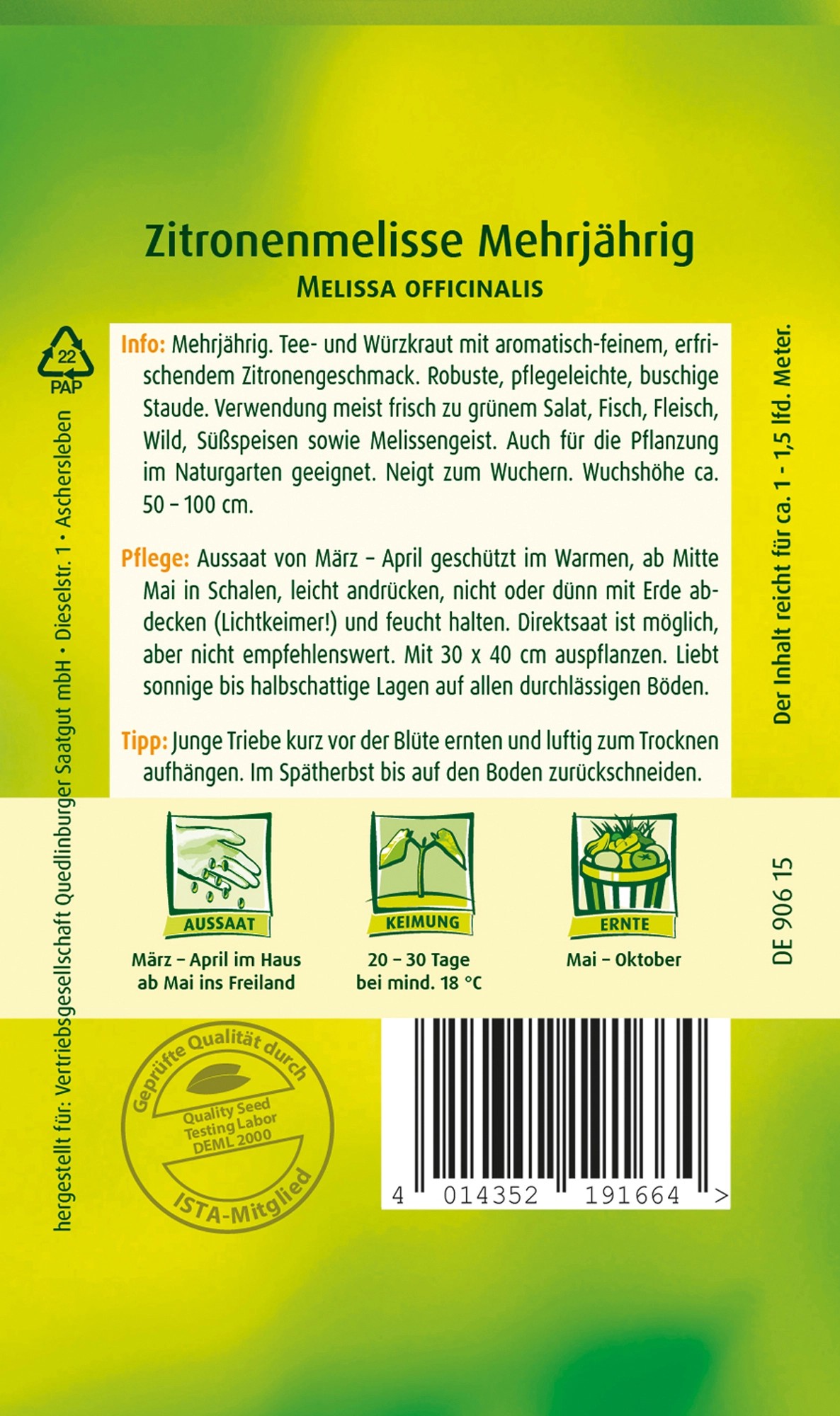Quedlinburger Zitronenmelisse kaufen bei OBI