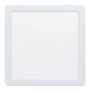 Quadratischer, weißer LED-Einbauspot Fueva 5 von Eglo, 21,6 cm x 21,6 cm.