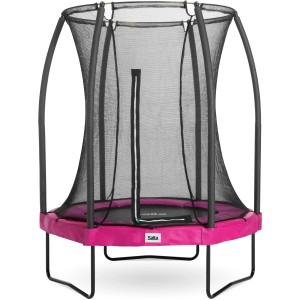 Pinkes Salta Gartentrampolin Comfort Edition mit Sicherheitsnetz, ø 153 cm.