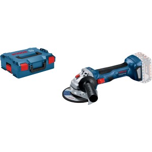 Bosch Professional Akku-Winkelschleifer GWS 18V-7 Solo mit L-Boxx, blau/schwarz.