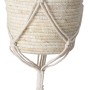 Beiger Boltze Pflanzkorb Riseva, 20 cm, aus Maisblättern, modernes Deko-Highlight für Pflanzen.