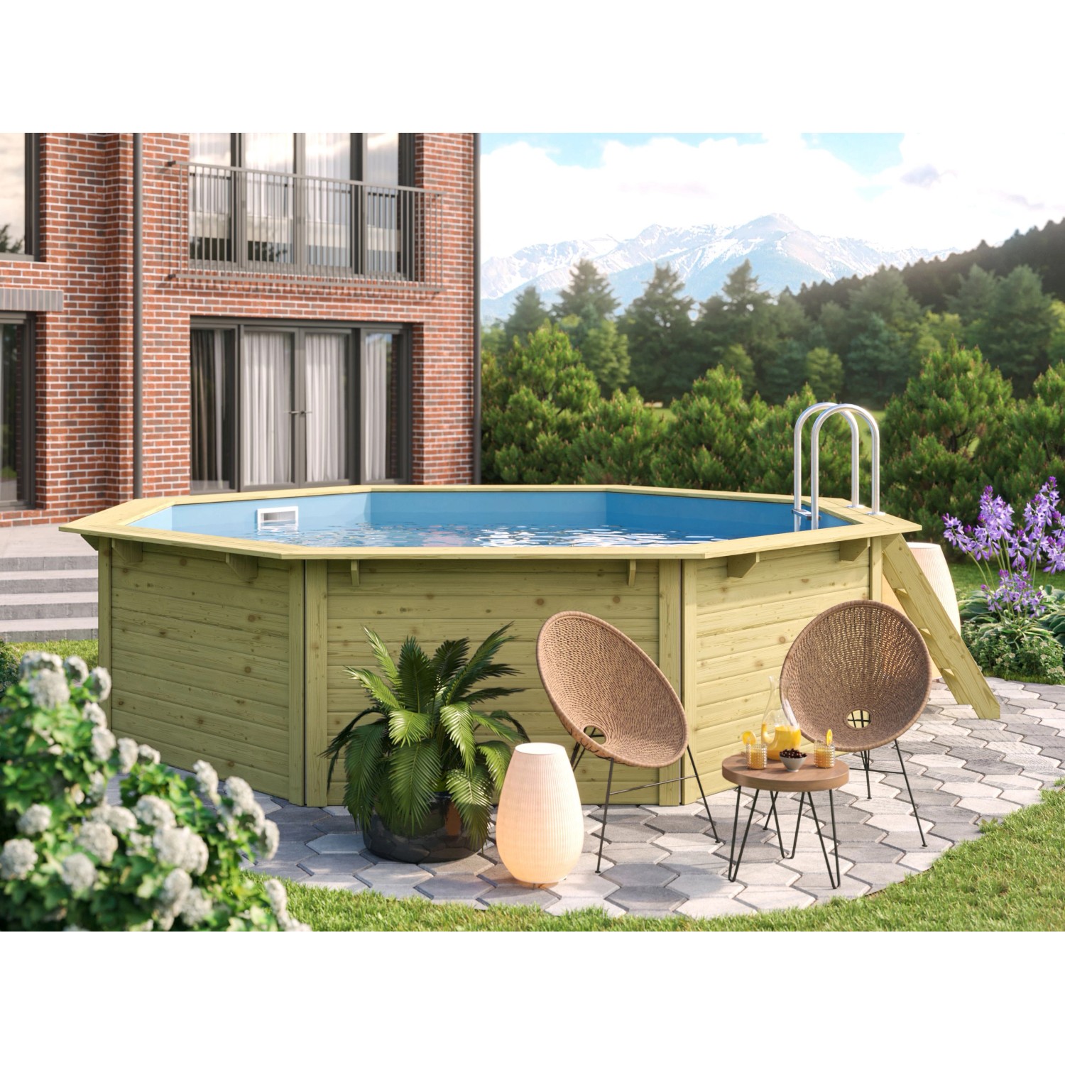 Karibu Pool Modell 2 Set inkl. Filteranlage Skimmer kaufen bei OBI