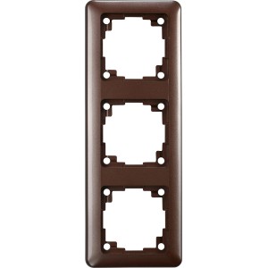 OBI Abdeckrahmen Uranus, 3-fach, Espresso, für Unterputz-Elemente.