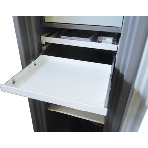 Burg Wächter Auszieh-Fachboden für Wertschutzschrank Office, weiße Schublade.