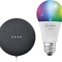Ledvance Smart Home Set mit Google Nest und farbiger LED Lampe.