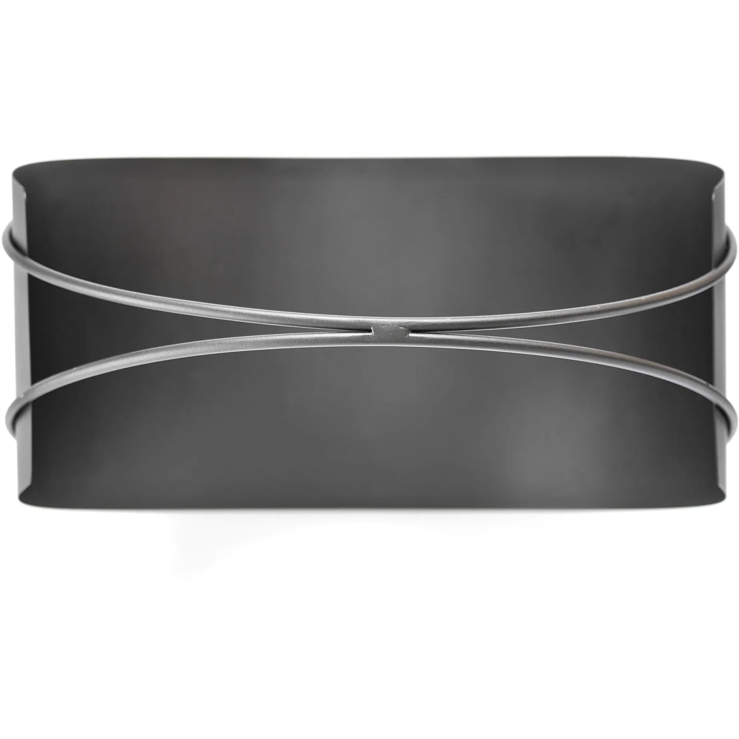 Vasner Kaminholzkorb Situro S1, schwarz, aus Stahl. Modernes Design für Kaminholzregale.