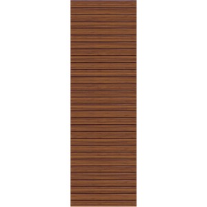 System Rhombus Zaunfeld Alu Bambus, 60x180cm, Sichtschutzzaun mit horizontalen Aluminiumprofilen in Holzoptik.