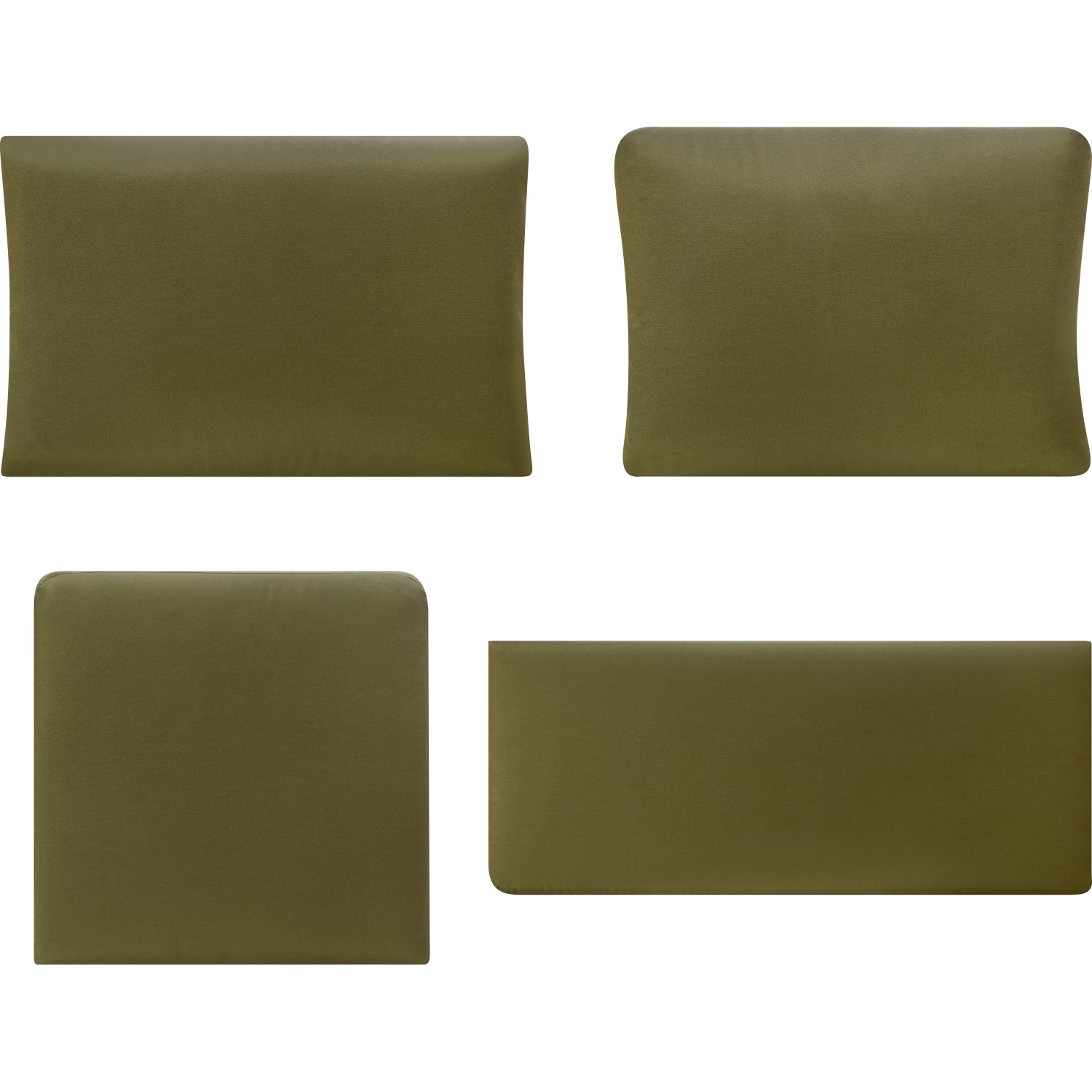 Ersatz-Kissenbezug Set (7-teilig) in Oliv für Scafford Sofa-Lounge-Set.