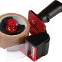 Packbandabroller mit braunem Klebeband (50m x 48mm) für einfaches Verpacken.