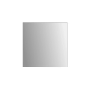 Kristall-Form Spiegelkachel Fine 15 cm x 15 cm Silber mit Klebeplättchen