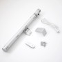 VASNER SlimLine X20 Infrarot-Heizstrahler (2000W, Silber) mit Zubehör und Fernbedienung.