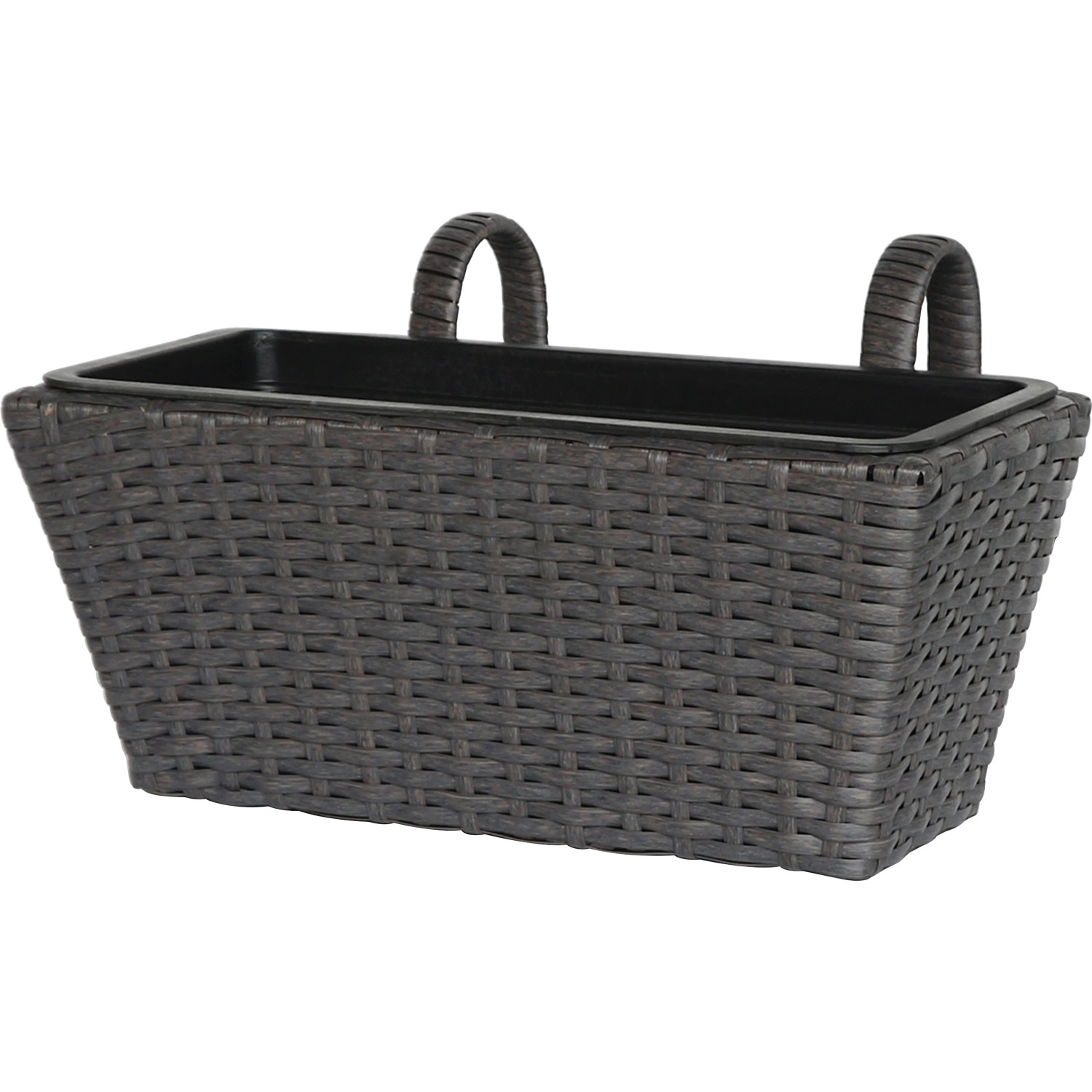 Wohnkult 20 Vasi Per Piante In Plastica Riciclata, 5,6L, Nero, 20x20x23 Cm, Per Piante Alte - 2