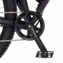Detailaufnahme: Tretlager und Pedale des Fischer E-Bike Mountainbike Montis.