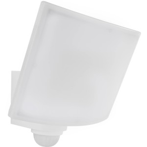 Weiße Link2Home WiFi-LED-Sensorleuchte (28 W) für den Außenbereich.