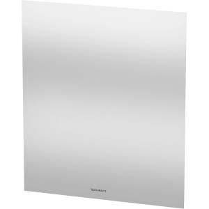 Duravit Leuchtspiegel, 70x60 cm, mit LED Indirektlicht und Wandschaltung. Badspiegel für optimale Ausleuchtung.