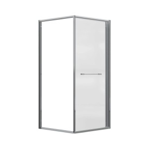 Schulte ExpressPlus Nischendusche Sunny 190x80 cm mit klarem ESG-Glas und glänzenden Chromprofilen. Moderne Duschtür.
