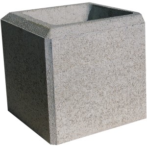 Häusler Universal Halbstein Granitgrau, 19,7x18x20cm, für Mauersysteme & Einfassungen.