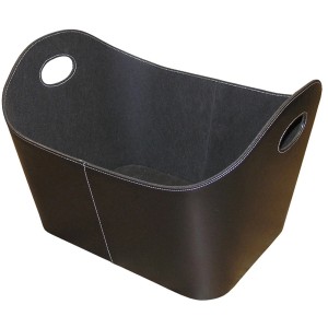 Lienbacher Kunstlederkorb Schwarz