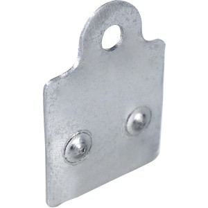 Bellissa Befestigung für Schneckenblech am Hochbeet, 10er Set, verzinkter Stahl.