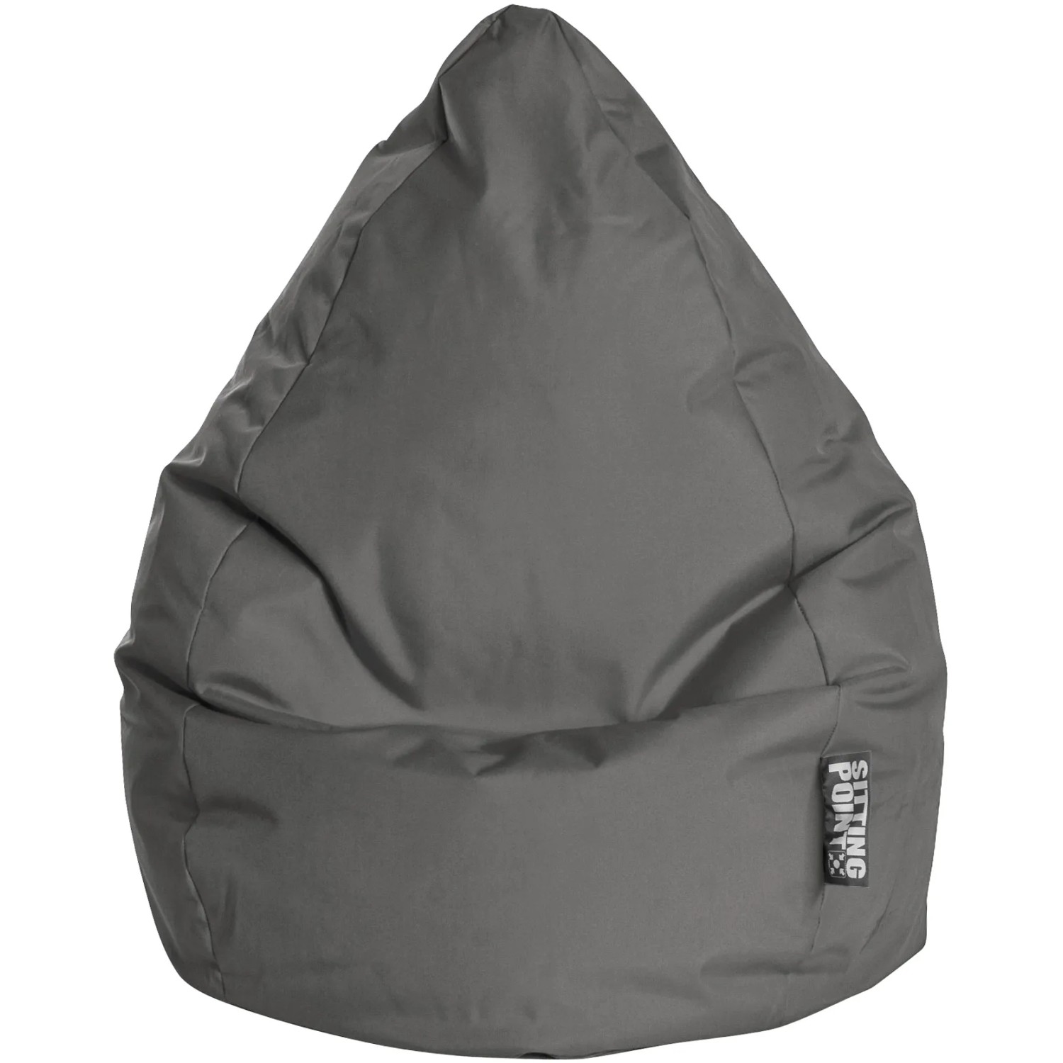 Anthrazitfarbener Sitting Point Sitzsack Brava, 220 l, ideal zum Entspannen.