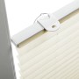 Detailaufnahme: Gardinia Plissee Solo, 90x130 cm, Creme, mit Befestigung.