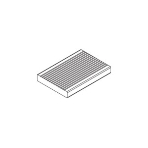 Geriffelte Thermoholz Esche Terrassendiele, 2,1x14,5x210 cm, für langlebige Terrassen.