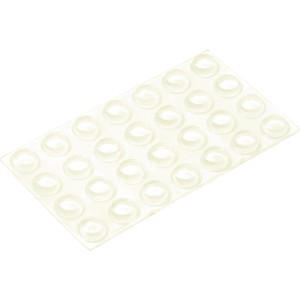 Universalpuffer Selbstklebend Ø 12 mm 28 Stück Transparent