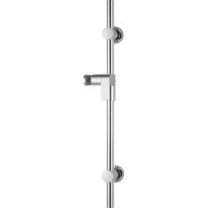 Verchromte baliv Brausestange DST-60.40, 60 cm, mit Brausegleiter und Befestigung.