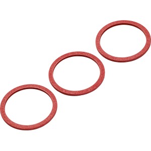 Fiberdichtungen, 3 Stück, Ø 26,5 mm x Ø 32 mm, für Rohrleitungen und Hähne.