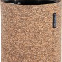 Lechuza Trendcover 23 Cork Dark natural, runder Blumentopf mit Kork-Optik und Bewässerungssystem.