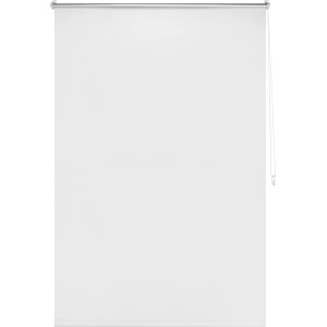 Weißes Thermo-Rollo Manresa, 100x175 cm, zur Verdunkelung und als Hitzeschutz.